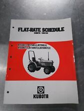Kubota B1550 B1750 B2150 HST Tractor Flat Rate Schedule Repair Time Manual