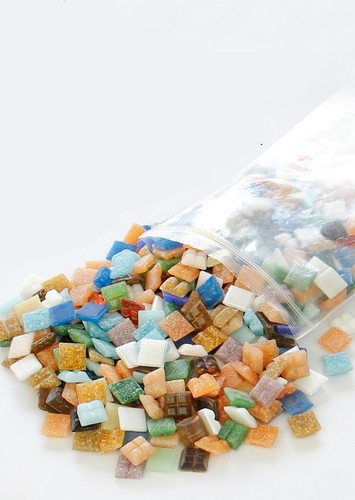 Mosaïque carrée pâte - pâte, de
