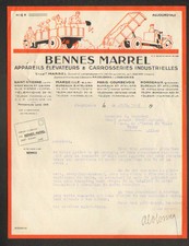 SAINT-ETIENNE (42) USINE de CAMION-BENNE & ELEVATEURS "BENNES MARREL" en 1941