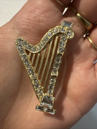 Broche harpe avec - harpe,