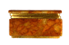 Boîte en marbre onyx vintage