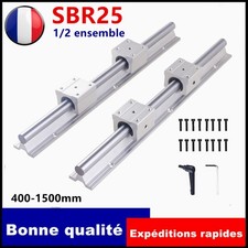 Rails de Guidage Linéaires SBR25 Blocs Coulissants CNC 400-1500 mm Paliers