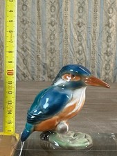 Ancienne Porcelaine allemande oiseau sur un tertre 1950 style KARL ENS
