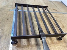 N. 7  Outil ancien￼ Grille  cheminée barbecue Porte casserole Poêlon Forgé 19eme