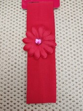 Bandeau extensible bébé jusqu'à 3 ans fille rose ou blanc fleur strass