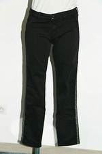 pantalon chino noir et argent