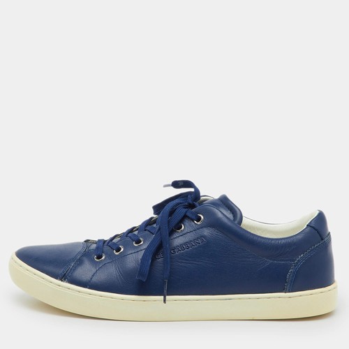 Baskets basses cuir - baskets, bleu