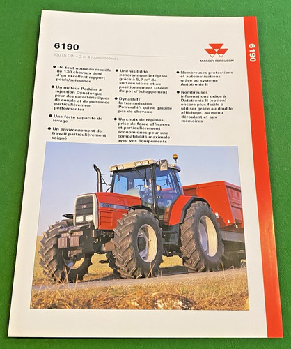 Notice publicitaire tracteur - notice,