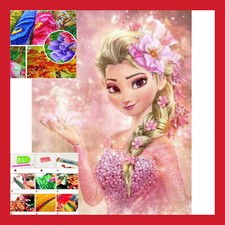 LOISIR CREATIF POINT CROIX BRODERIE REINE DES NEIGES DISNEY MOSAIQUE DIAMANT 3D