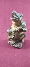 tirelire à casser grenouille jouant du banjo très RARE