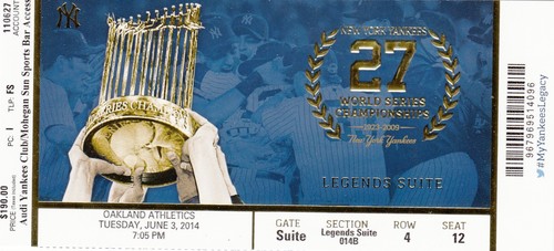 2014 yankees athletics - 2014, vs