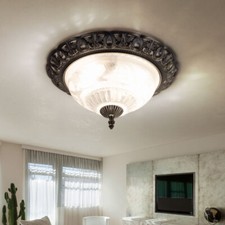 Lampe De Plafond Design LED En Verre Pour Salon Éclairage ALU Projecteur Argenté