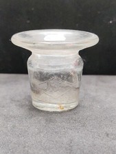  Ancien encrier en verre T.Y paris N° 1588 Made in France pour pupitre D'école