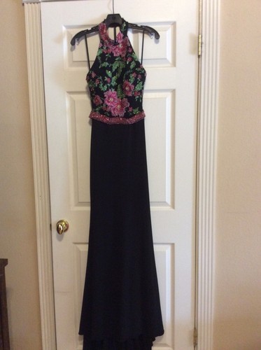 Jovani black multi - black/multi, beaded