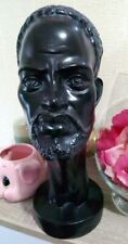 BUSTE 34 CM TÊTE HOMME AFRICAIN RESINE COLLECTION 991 GRAMMES
