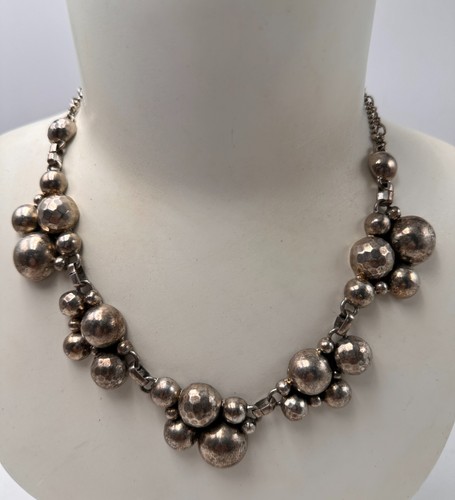 Collier martelé métal - collier, en