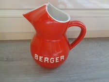 ANCIEN PICHET PUBLICITAIRE BERGER ROUGE 1/2 LITRE BISTROT