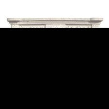 Cheminée en marbre blanc classique, encadrement de cheminée sur mesure en marbre