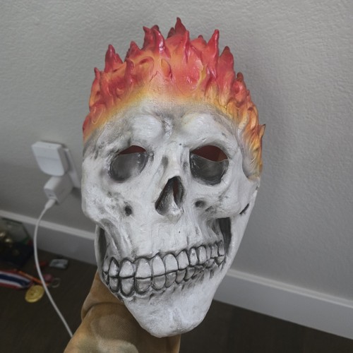 Flame skull halloween - halloween, mask