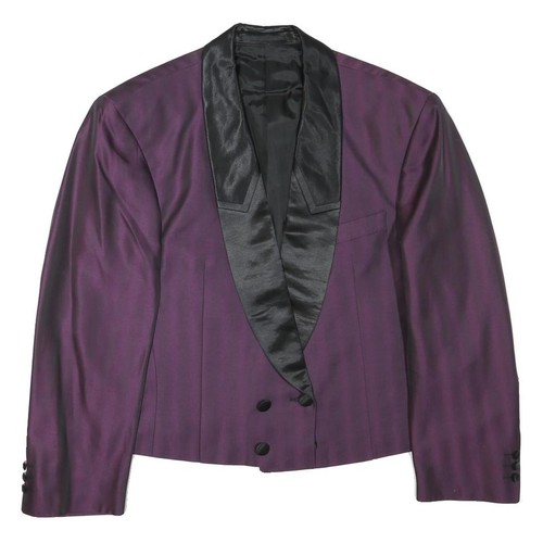 Veste boutonnée col satin - veste,