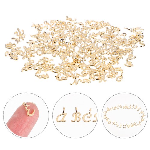 130 pcs breloques initiales - pcs,