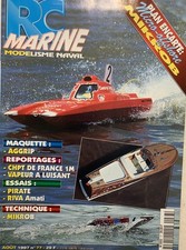 Revue RC MARINE N°77 08/97 Plan MicroOffshore MIKROB Pirate Riva Aquarama Vapeur