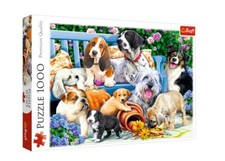 Puzzle - 1000 pièces - "Chiens Dans Le Jardin" - Neuf Sous Blister - Trefl