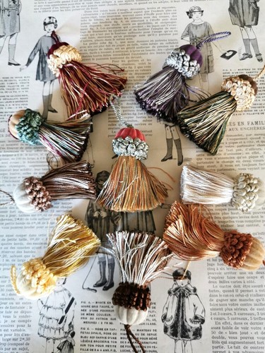 Ancien pompons glands - ancien,