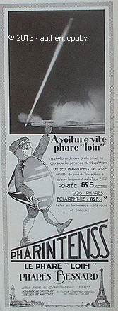 Publicite phares besnard - phares,