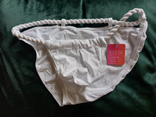 2 Slips Homme L blanc et vert avec cordon 