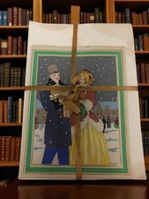 Lot ancien cartes de vœux Noël vintage années 1950 neuves rétro collection