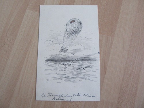 Dessin plume ballon - dessin, à
