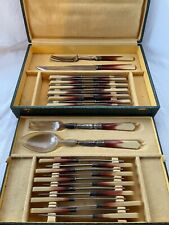 Ménagère de 28 pièces - acier inoxydable manche en bakélite 