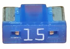 Lot 1 2 5 10 mini fusibles 15A auto moto à lame low profile bleu pince fusible