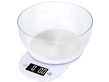 Balance De Cuisine Numérique LCD Capacité 5KG Bol Amovible Fonction Tara