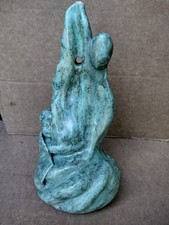 Sculpture Statue Signée A Identifier 27,5 Cm Terre Cuite Argile...