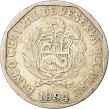 [#1033558] Pièce de monnaie, Pérou, Nuevo Sol, 1994, Lima, EF (40-45), Cuivre-Nickel-Zinc, KM :