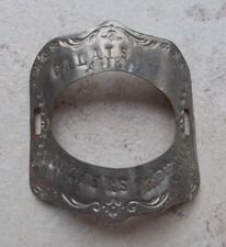 Ancienne porte plaque fiscale vélo Identification France bicyclette metal #13