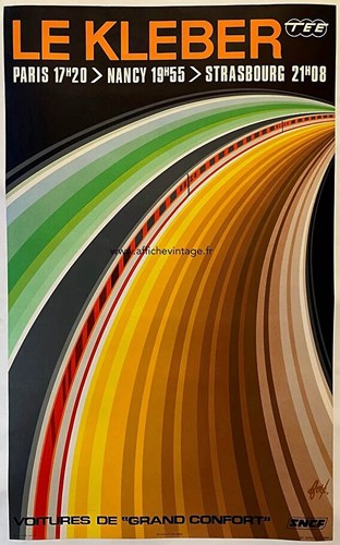 Affiche poster train sncf - train,