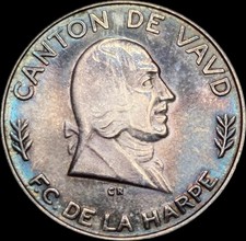 SUISSE Médaille argent canton