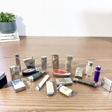 Collection briquets vintage anciens chromés pub et Art déco