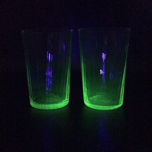 Paire verres eau en - de,