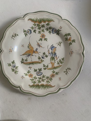 Assiette decor moustiers - moustiers, fait