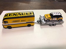 ASSISTANCE RALLY  SAVIEM SG2 +R5 TURBO +REMORQUE 2 ESSIEUX FAB MAISON -1/43