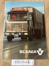 Scania V8 moteur DS14 prospectus catalogue camion poids lourd publicité
