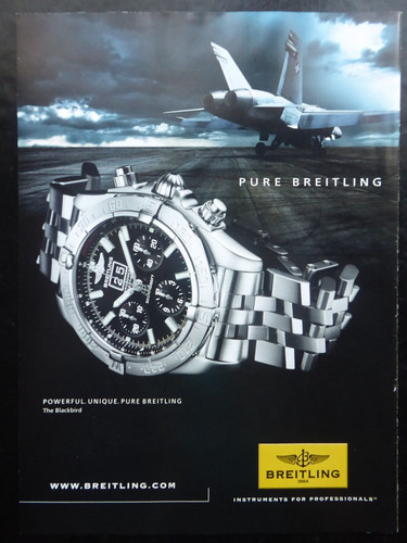 2010 pub montre breitling - montre,