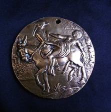 CURIOSA MÉDAILLE EN BRONZE REPRÉSENTANT UNE SCÈNE ÉROTIQUE