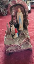 ANCIENNE BOITE A MUSIQUE APPARITION DE LA VIERGE LOURDE