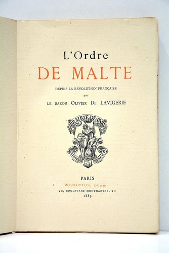 Lavigerie ordre de malte - lavigerie, l'ordre