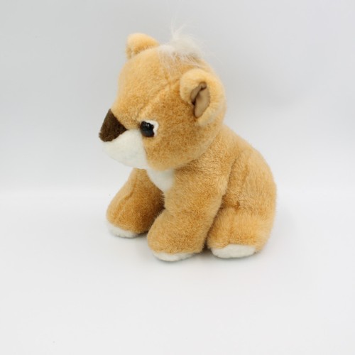 Peluche tigre chat beige
